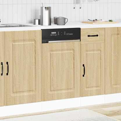 vidaXL Dishwasher Panel "Kalmar" Sonoma Oak 45x1,5x57 cm Engineered Wood