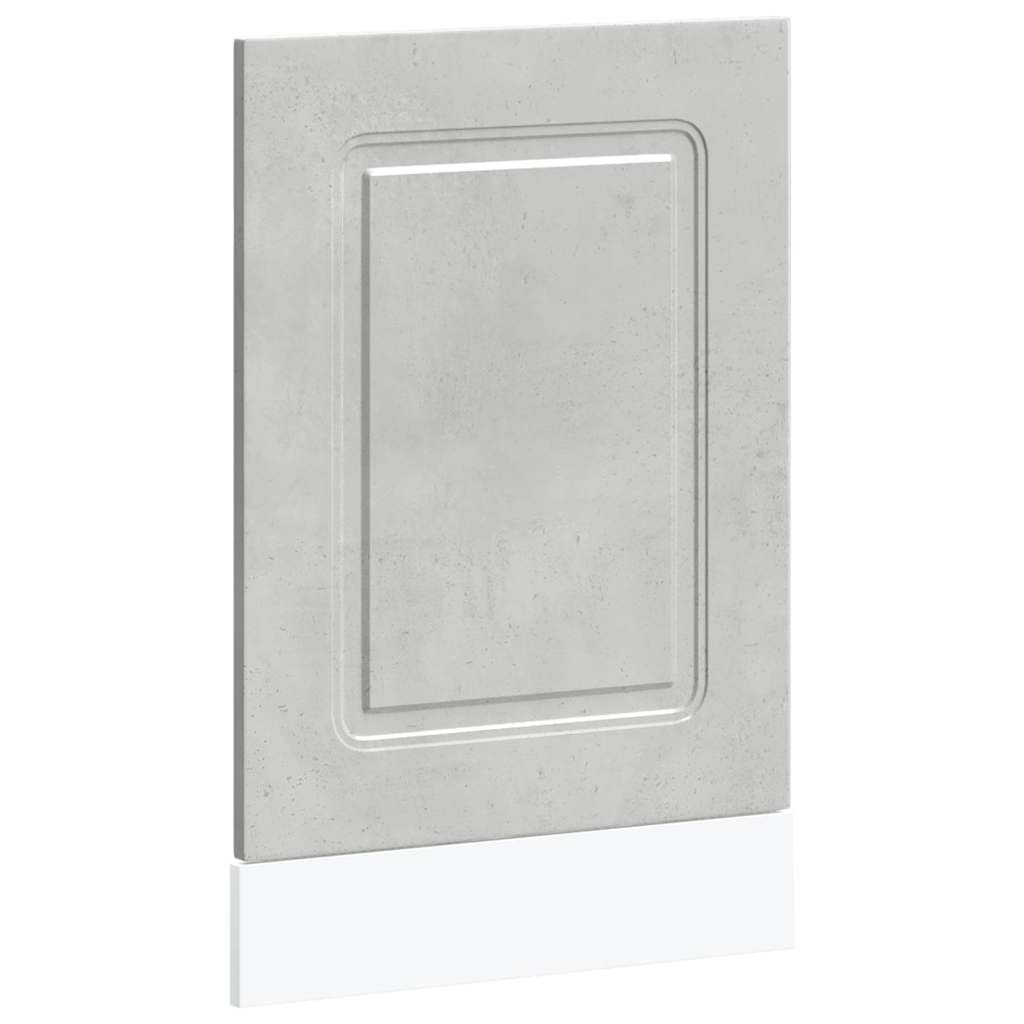 vidaXL Dishwasher Panel "Kalmar" Concrete Grey 45x1,5x57 cm Engineered Wood