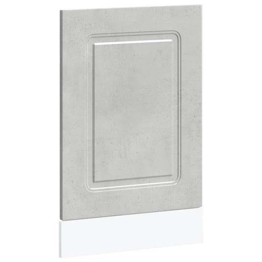 vidaXL Dishwasher Panel "Kalmar" Concrete Grey 45x1,5x57 cm Engineered Wood
