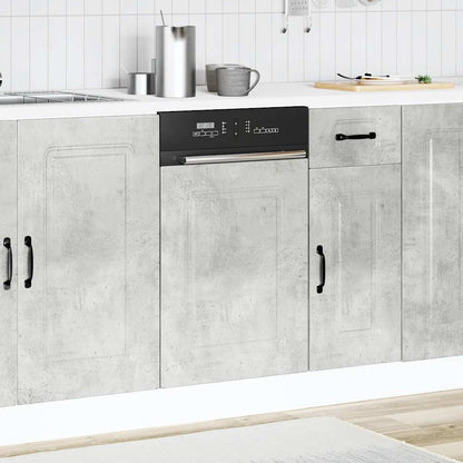 vidaXL Dishwasher Panel "Kalmar" Concrete Grey 45x1,5x57 cm Engineered Wood