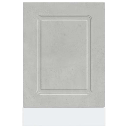 vidaXL Dishwasher Panel "Kalmar" Concrete Grey 45x1,5x57 cm Engineered Wood