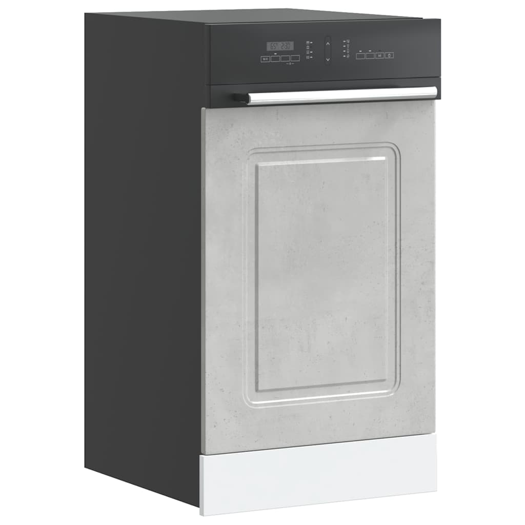 vidaXL Dishwasher Panel "Kalmar" Concrete Grey 45x1,5x57 cm Engineered Wood