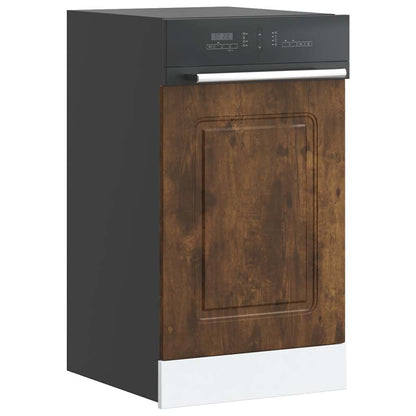 vidaXL Dishwasher Panel "Kalmar" Smoked Oak 45x1,5x57 cm Engineered Wood