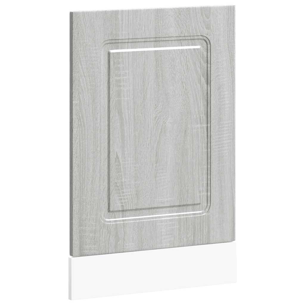 vidaXL Dishwasher Panel "Kalmar" Grey Sonoma 45x1,5x57 cm Engineered Wood