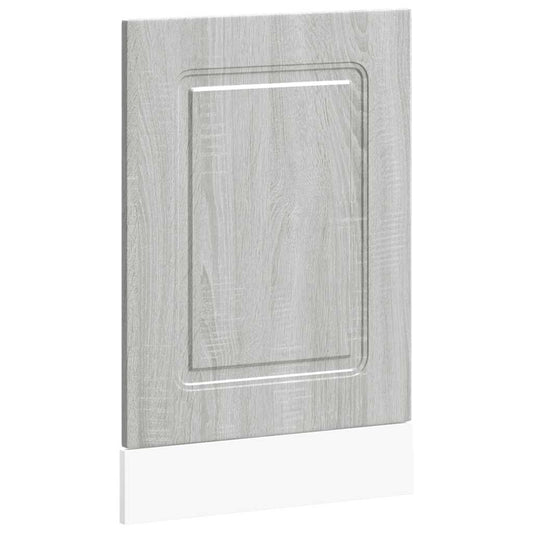 vidaXL Dishwasher Panel "Kalmar" Grey Sonoma 45x1,5x57 cm Engineered Wood