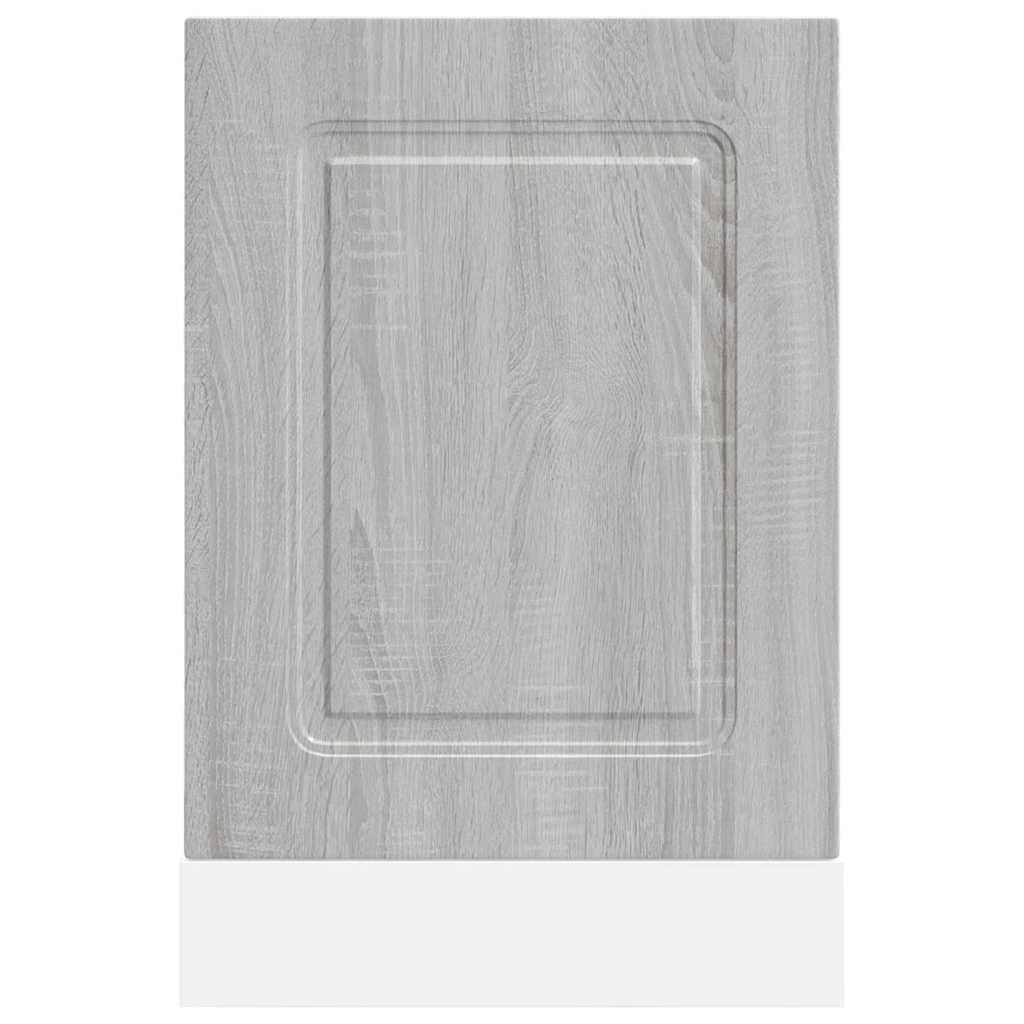 vidaXL Dishwasher Panel "Kalmar" Grey Sonoma 45x1,5x57 cm Engineered Wood