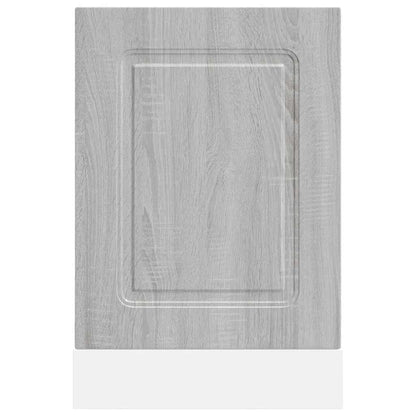 vidaXL Dishwasher Panel "Kalmar" Grey Sonoma 45x1,5x57 cm Engineered Wood