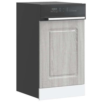 vidaXL Dishwasher Panel "Kalmar" Grey Sonoma 45x1,5x57 cm Engineered Wood