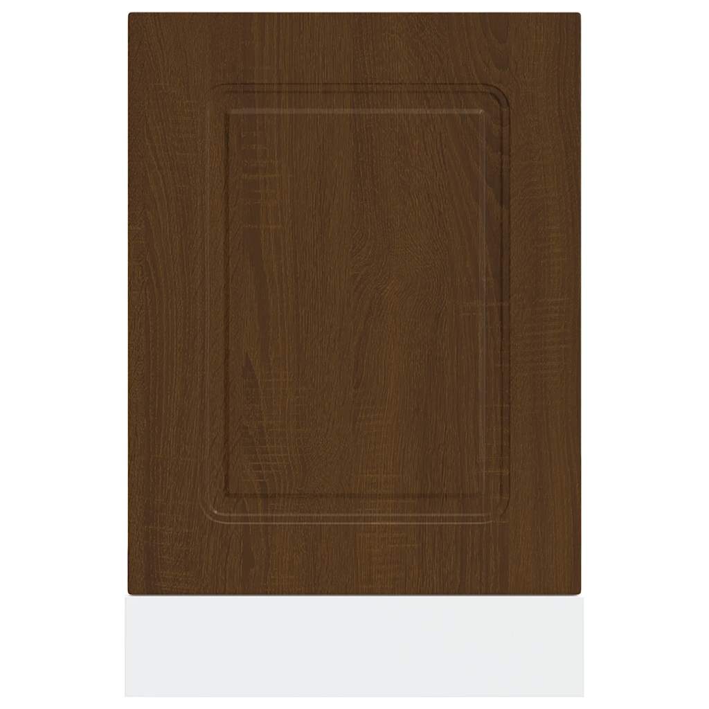 vidaXL Dishwasher Panel "Kalmar" Brown Oak 45x1,5x57 cm Engineered Wood