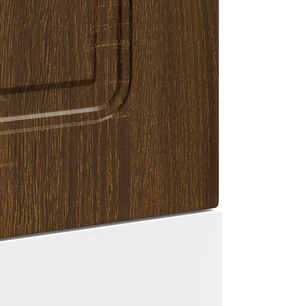 vidaXL Dishwasher Panel "Kalmar" Brown Oak 45x1,5x57 cm Engineered Wood