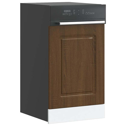 vidaXL Dishwasher Panel "Kalmar" Brown Oak 45x1,5x57 cm Engineered Wood