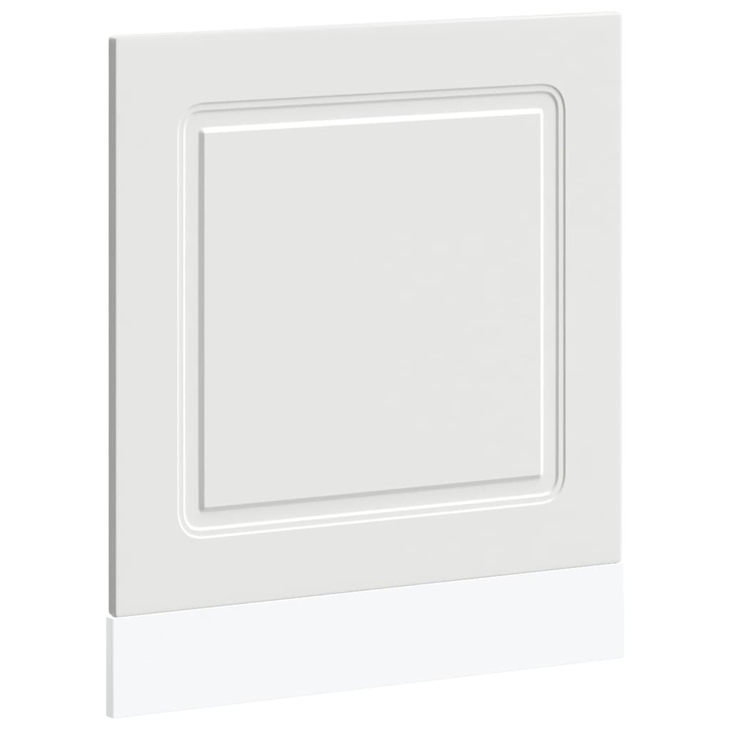 vidaXL Dishwasher Panel Kalmar White 60x1.5x57 cm Engineered Wood