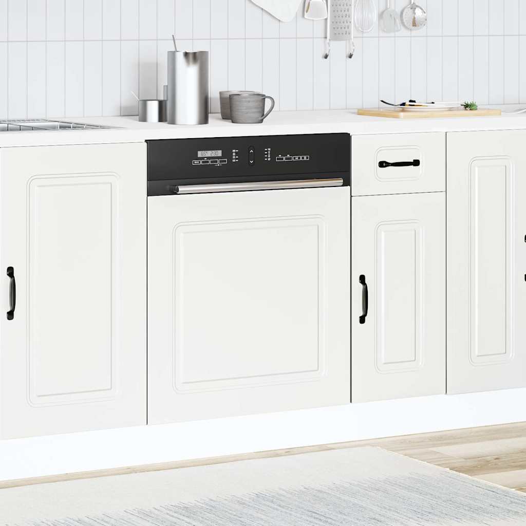 vidaXL Dishwasher Panel "Kalmar" White 60x1,5x57 cm Engineered Wood