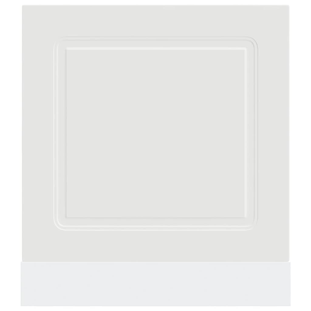 vidaXL Dishwasher Panel Kalmar White 60x1.5x57 cm Engineered Wood