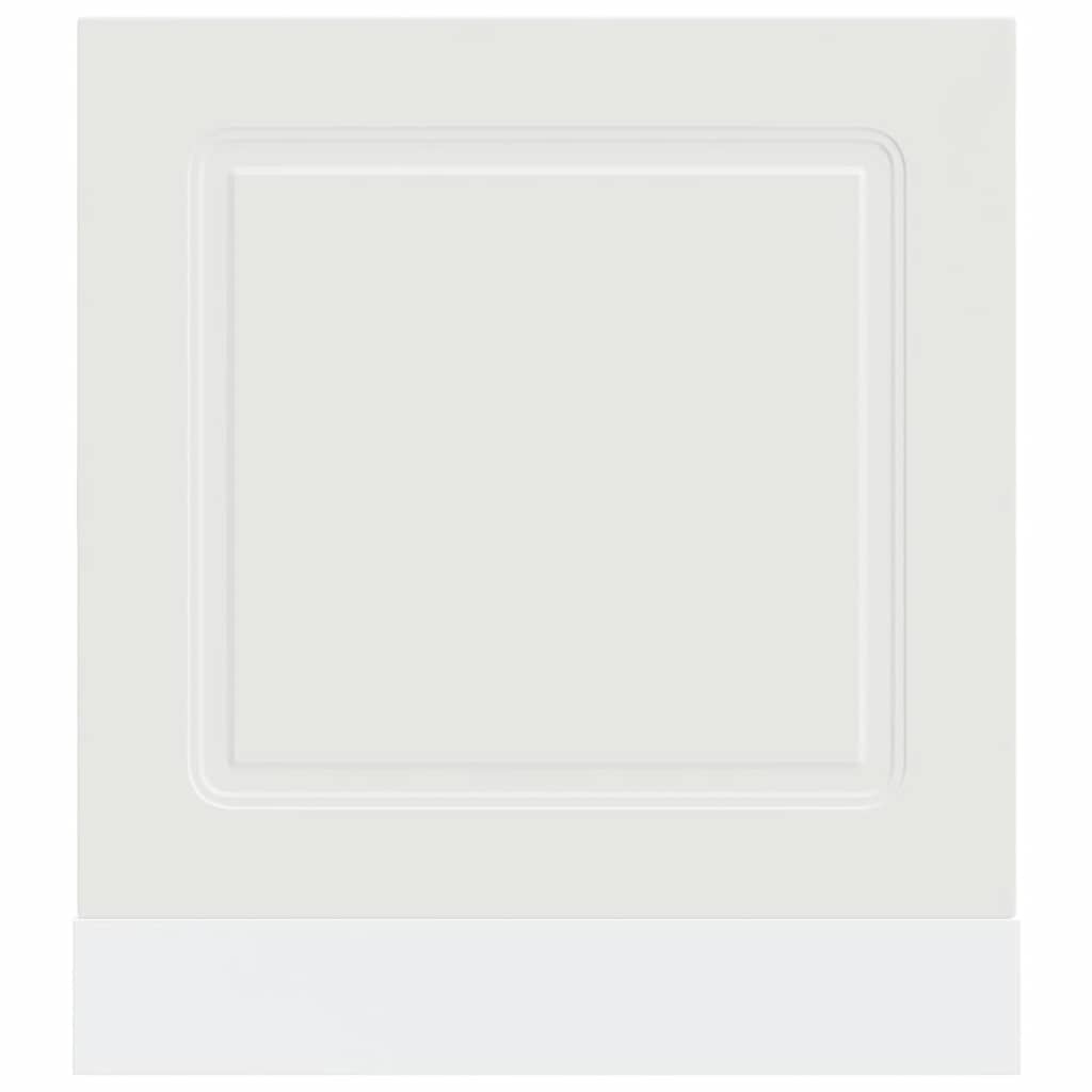 vidaXL Dishwasher Panel "Kalmar" White 60x1,5x57 cm Engineered Wood