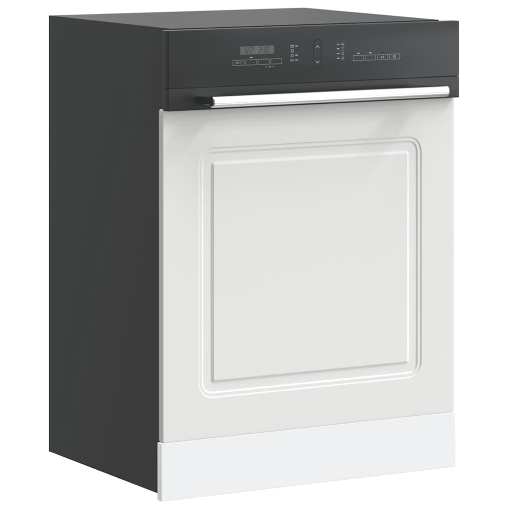 vidaXL Dishwasher Panel Kalmar White 60x1.5x57 cm Engineered Wood