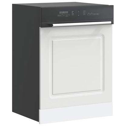 vidaXL Dishwasher Panel Kalmar White 60x1.5x57 cm Engineered Wood