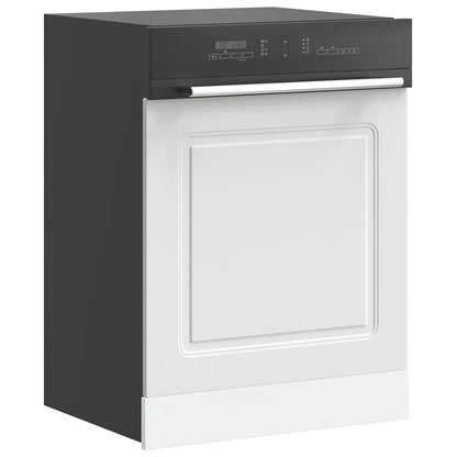 vidaXL Dishwasher Panel "Kalmar" White 60x1,5x57 cm Engineered Wood