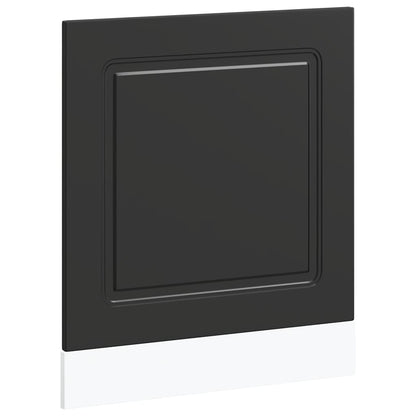vidaXL Dishwasher Panel Kalmar Black 60x1.5x57 cm Engineered Wood