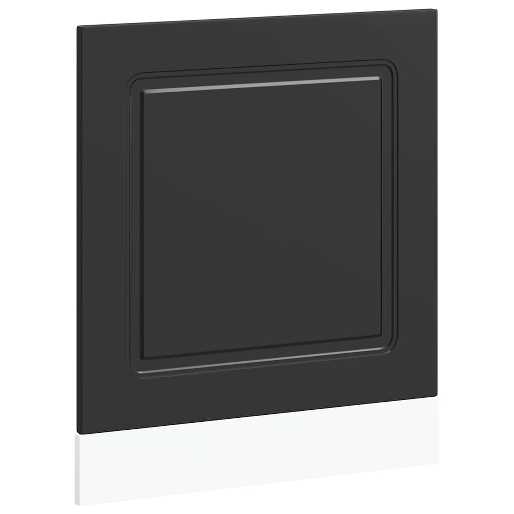 vidaXL Dishwasher Panel "Kalmar" Black 60x1,5x57 cm Engineered Wood