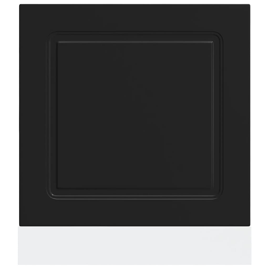 vidaXL Dishwasher Panel Kalmar Black 60x1.5x57 cm Engineered Wood
