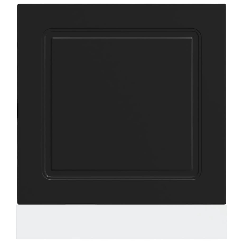 vidaXL Dishwasher Panel "Kalmar" Black 60x1,5x57 cm Engineered Wood