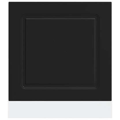 vidaXL Dishwasher Panel "Kalmar" Black 60x1,5x57 cm Engineered Wood