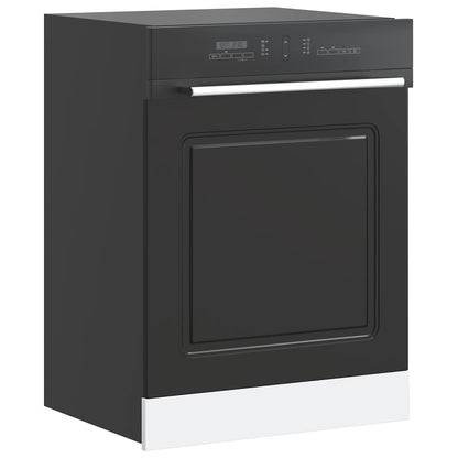 vidaXL Dishwasher Panel Kalmar Black 60x1.5x57 cm Engineered Wood