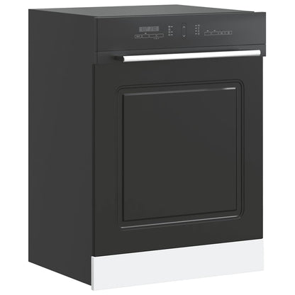 vidaXL Dishwasher Panel "Kalmar" Black 60x1,5x57 cm Engineered Wood