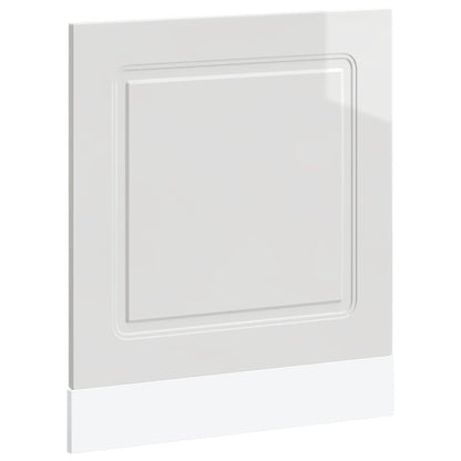 vidaXL Dishwasher Panel "Kalmar" High Gloss White 60x1,5x57 cm Engineered Wood