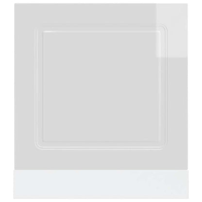 vidaXL Dishwasher Panel "Kalmar" High Gloss White 60x1,5x57 cm Engineered Wood