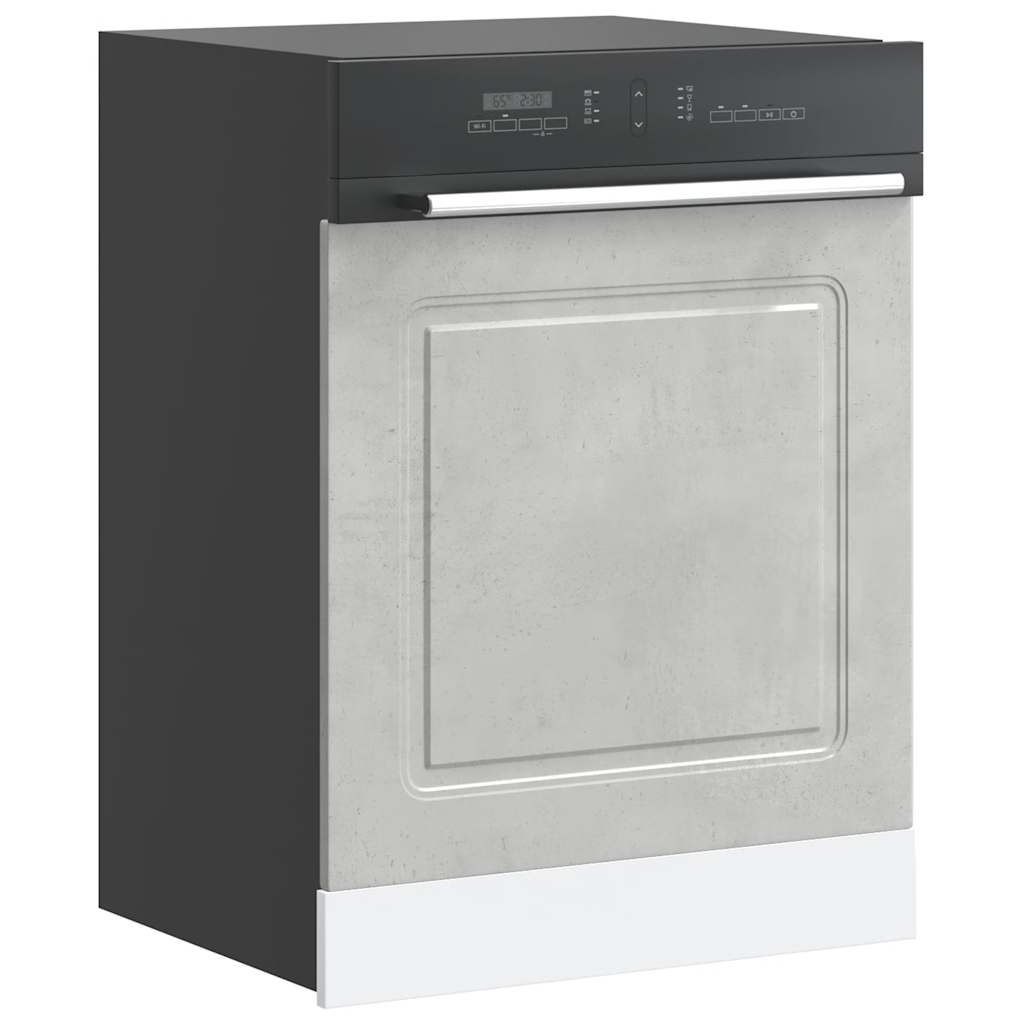 vidaXL Dishwasher Panel "Kalmar" Concrete Grey 60x1,5x57 cm Engineered Wood