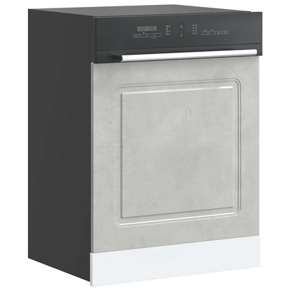 vidaXL Dishwasher Panel "Kalmar" Concrete Grey 60x1,5x57 cm Engineered Wood