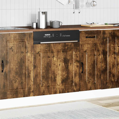 vidaXL Dishwasher Panel Kalmar Smoked Oak 60x1.5x57 cm Engineered Wood