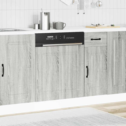 vidaXL Dishwasher Panel "Kalmar" Grey Sonoma 60x1,5x57 cm Engineered Wood