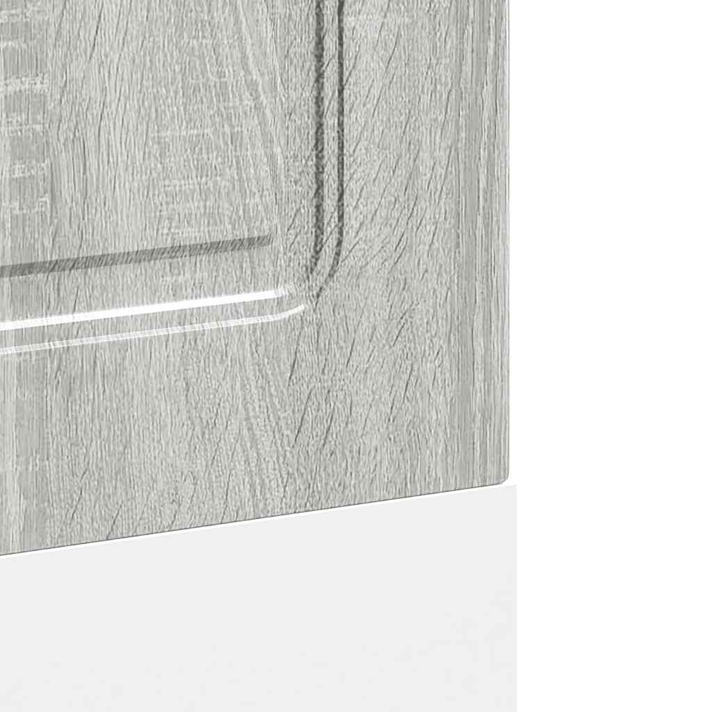 vidaXL Dishwasher Panel "Kalmar" Grey Sonoma 60x1,5x57 cm Engineered Wood