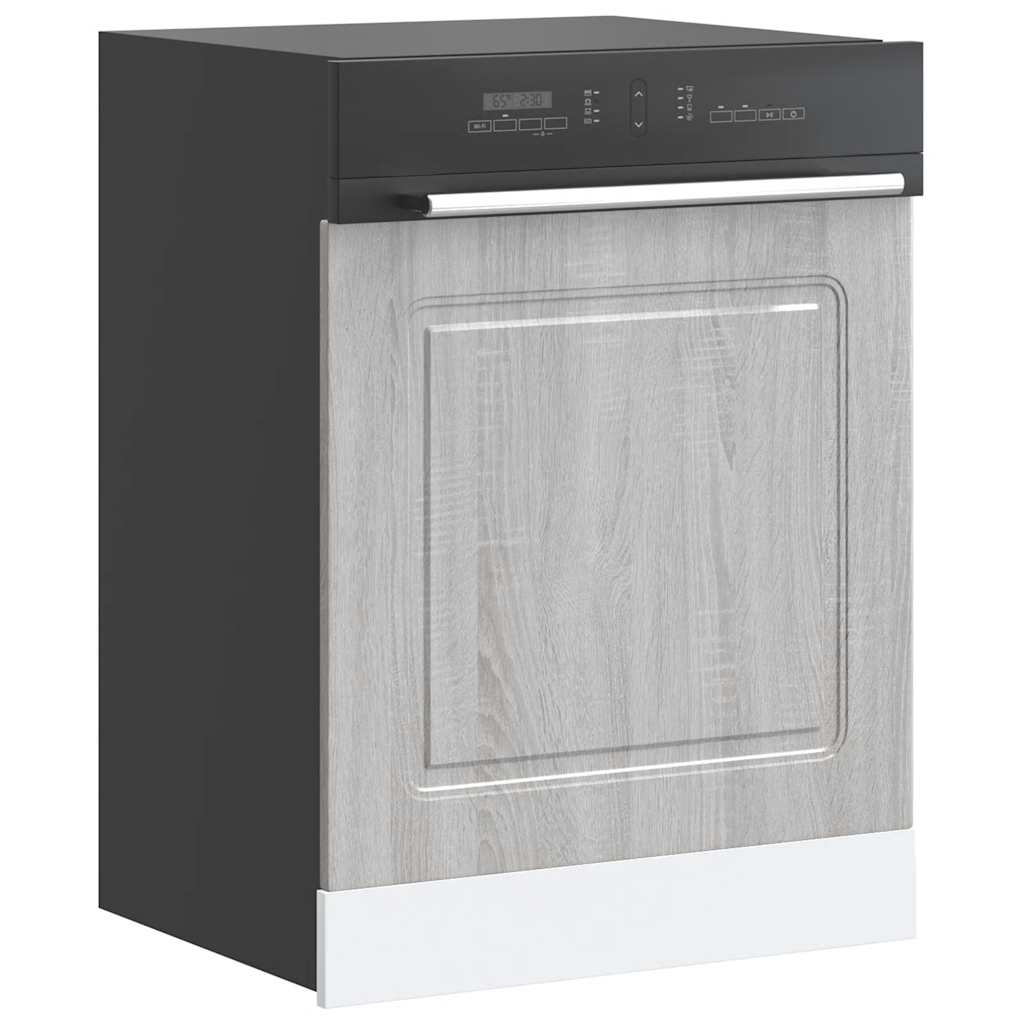 vidaXL Dishwasher Panel "Kalmar" Grey Sonoma 60x1,5x57 cm Engineered Wood