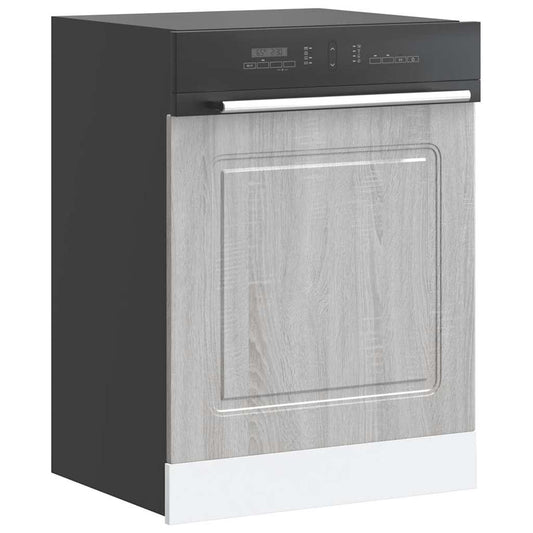 vidaXL Dishwasher Panel "Kalmar" Grey Sonoma 60x1,5x57 cm Engineered Wood