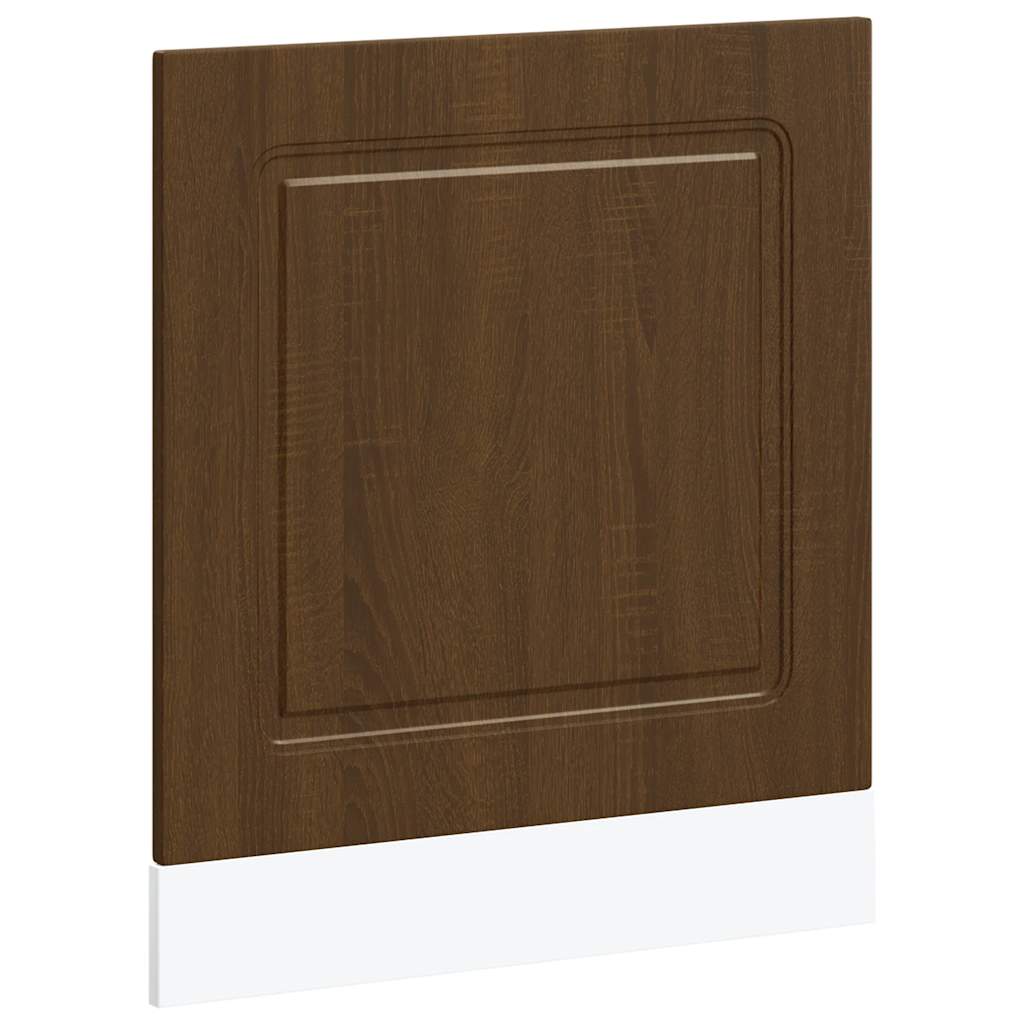 vidaXL Dishwasher Panel Kalmar Brown Oak 60x1.5x57 cm Engineered Wood