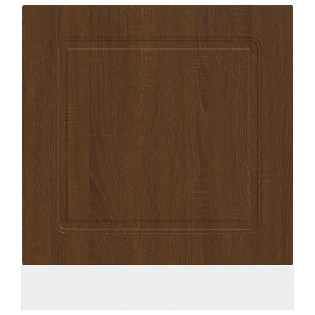 vidaXL Dishwasher Panel Kalmar Brown Oak 60x1.5x57 cm Engineered Wood