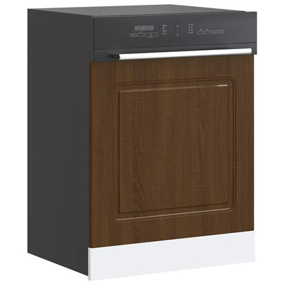 vidaXL Dishwasher Panel "Kalmar" Brown Oak 60x1,5x57 cm Engineered Wood