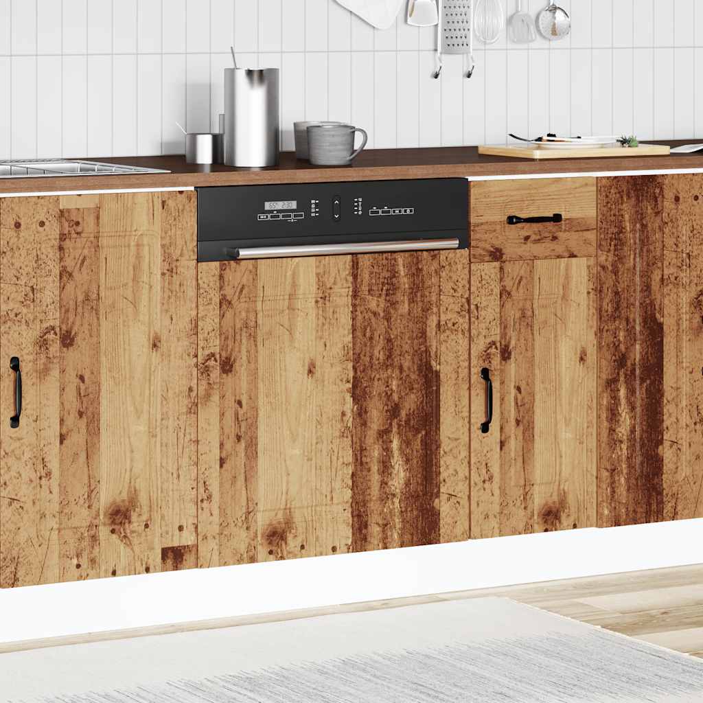 vidaXL Dishwasher Panel "Kalmar" Old Wood 60x1,5x57 cm Engineered Wood