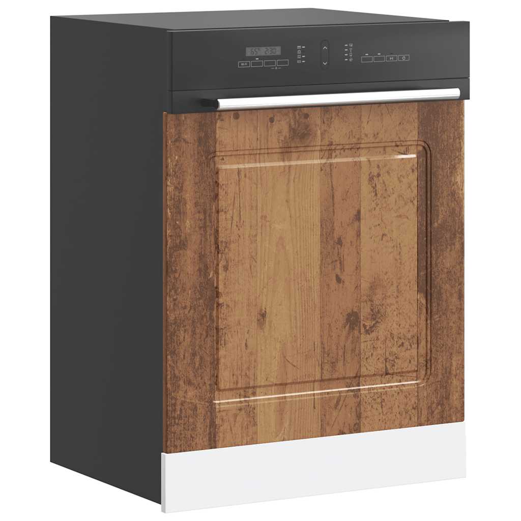 vidaXL Dishwasher Panel Kalmar Old Wood 60x1.5x57 cm Engineered Wood
