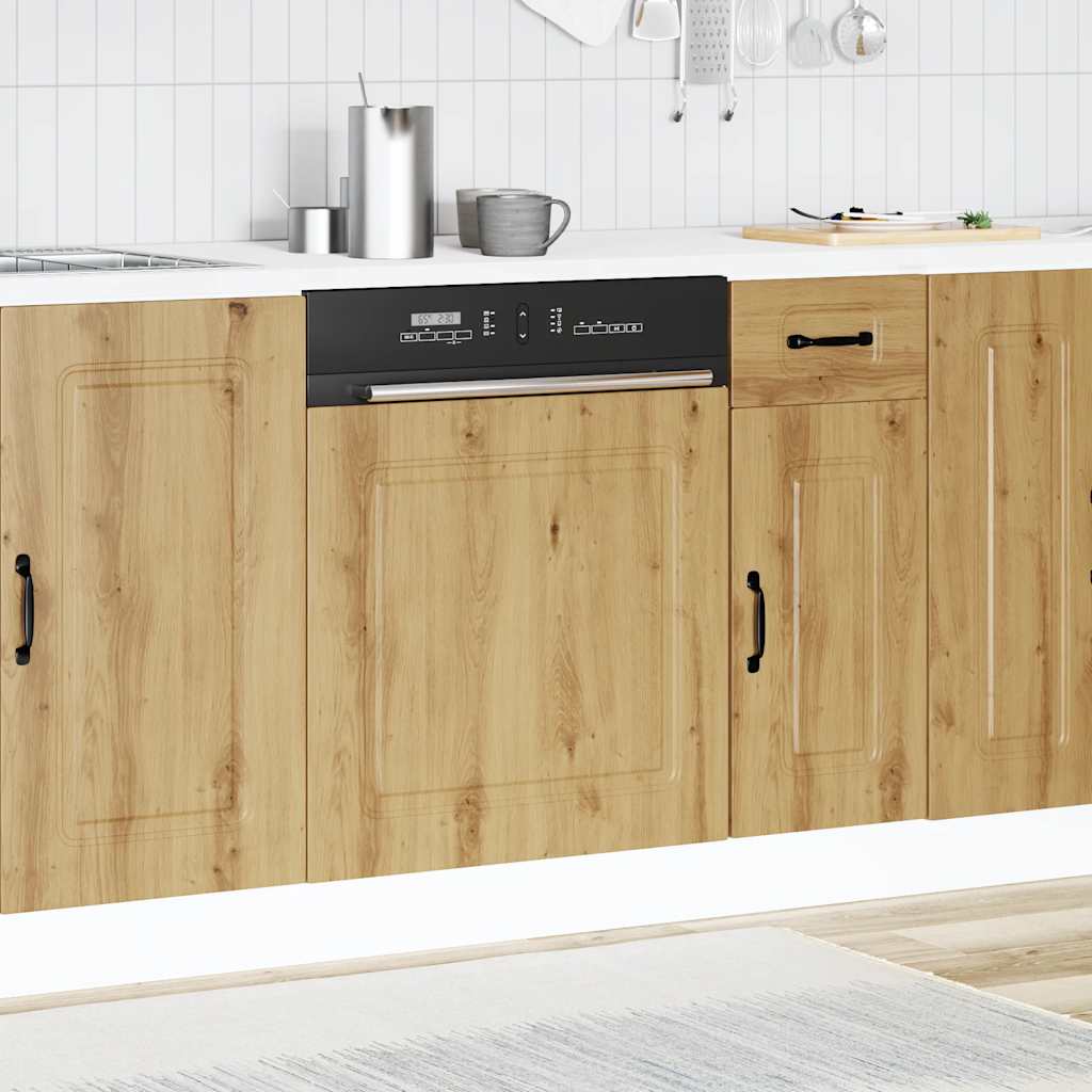 vidaXL Dishwasher Panel "Kalmar" Artisan Oak 60x1,5x57 cm Engineered Wood