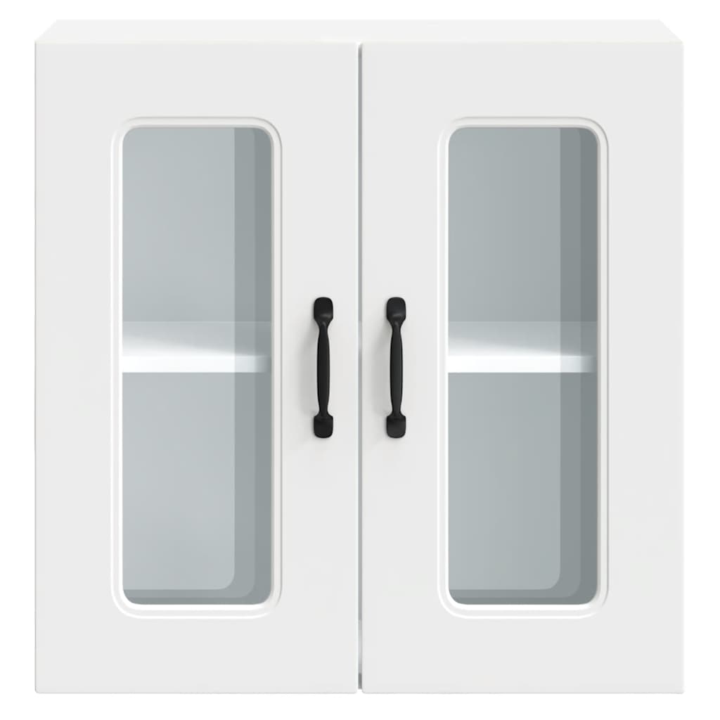 vidaXL Kitchen Wall Cabinet with Glass Door Kalmar White Engineered Wood