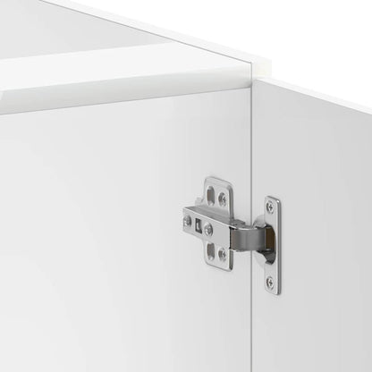 vidaXL Sink Base Cabinet "Lucca" High Gloss White Engineered Wood