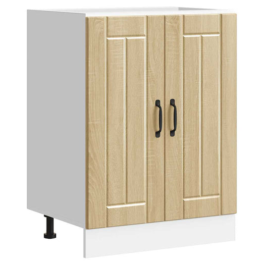 vidaXL Sink Base Cabinet "Lucca" Sonoma Oak Engineered Wood