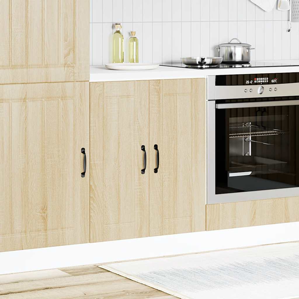 vidaXL Sink Base Cabinet "Lucca" Sonoma Oak Engineered Wood