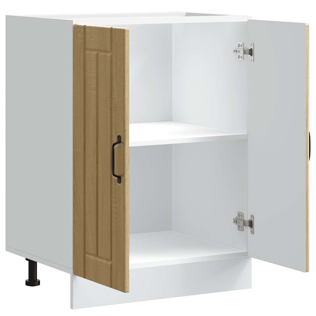 vidaXL Sink Base Cabinet "Lucca" Sonoma Oak Engineered Wood
