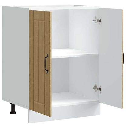 vidaXL Sink Base Cabinet "Lucca" Sonoma Oak Engineered Wood